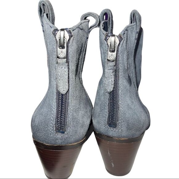 Sam Edelman Blue / Grey Suede Ankle Boots - Picture 3 of 8